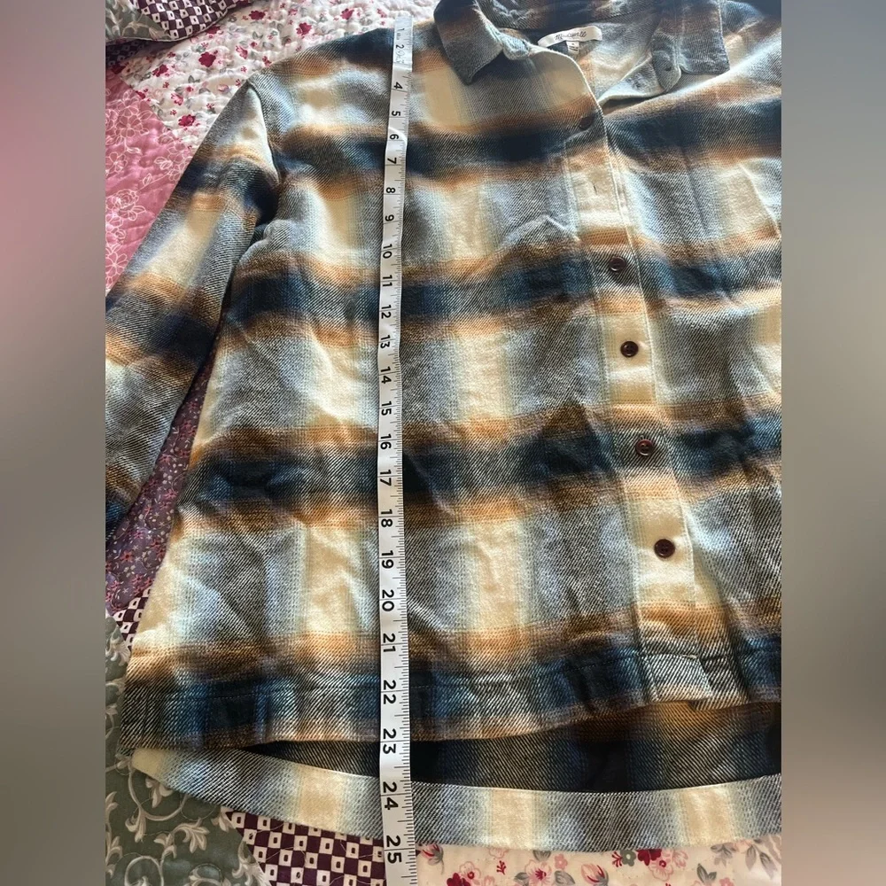 - MADEWELL Flannel Westlake Shirt In Allen Plaid Size Médium - Picture 11 of 13
